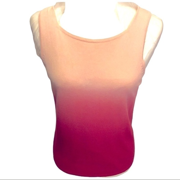 COPY - Josephine Chaus small peach to cinnamon ombré top - Picture 3 of 10